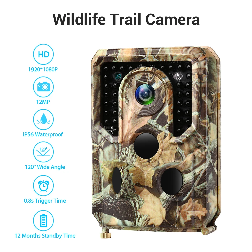 

BOBLOV PR-400 Trail Camera High Sensitive 30fps Game Wildlife Hunting Camp Camera IR Night Vision 3MP Photo Traps With Blet