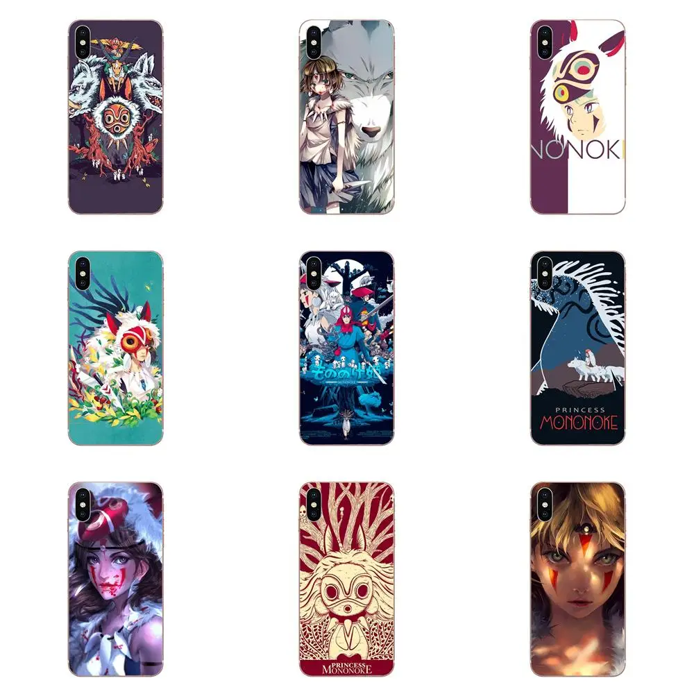 

TPU Custom Design Fashion Cartoon Princess Mononoke For Xiaomi Redmi Mi 4 7A 9T K20 CC9 CC9e Note 7 9 Y3 SE Pro Prime Go Play