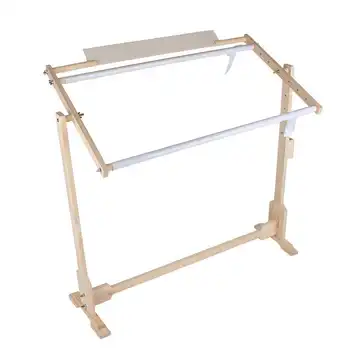 

1 Set Adjustable Wood Cross Stitch Frame Floor Stand Desktop Cross Stitch Embroidery Frame Chinese Cross Stitch Tool