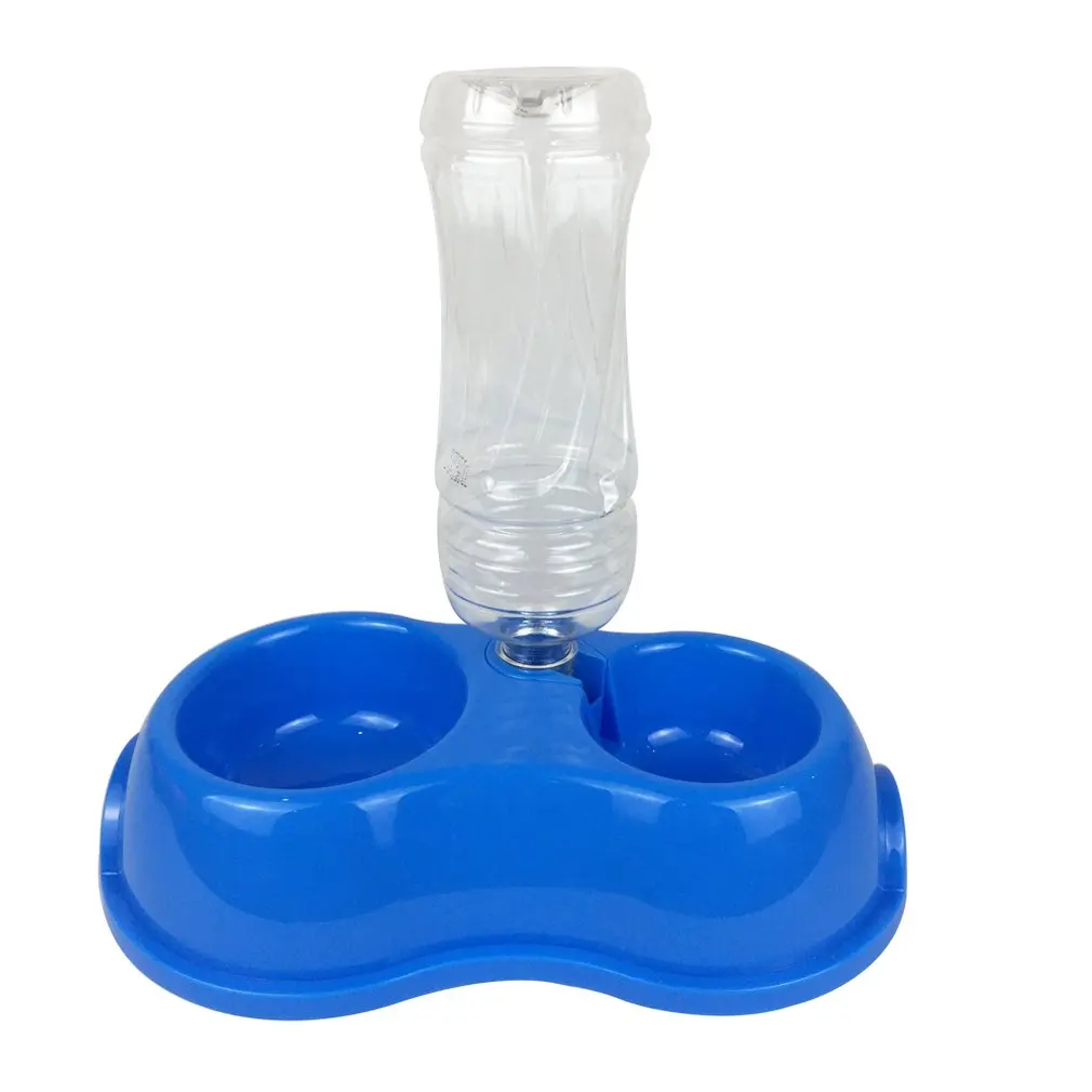 

DGL107 Pet Cat Dog Water Drinker Dispenser Food Stand Hamster Feeder Dish Bowl Bottle 2 In 1 Design Feeding Water Drinker