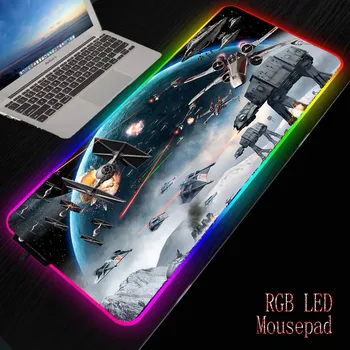 

Mairuige Star War LED Gaming RGB Gamer Large Mousepad Lighting USB Keyboard Colorful Desk Pad Mice Mat for PC Laptop Desktop