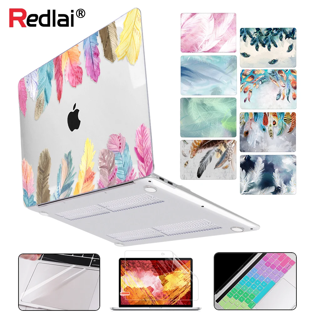 Чехол Redlai для ноутбука MacBook Pro Retina 13 15 16 сенсорная панель A2159 A2141 2020 Air дюймов A1932 A2179