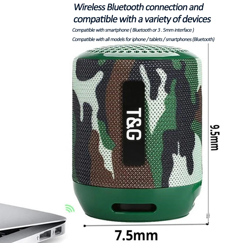 Маленькая Колонка tg129 сабвуфер звуковая панель портативный bluetooth мини динамик