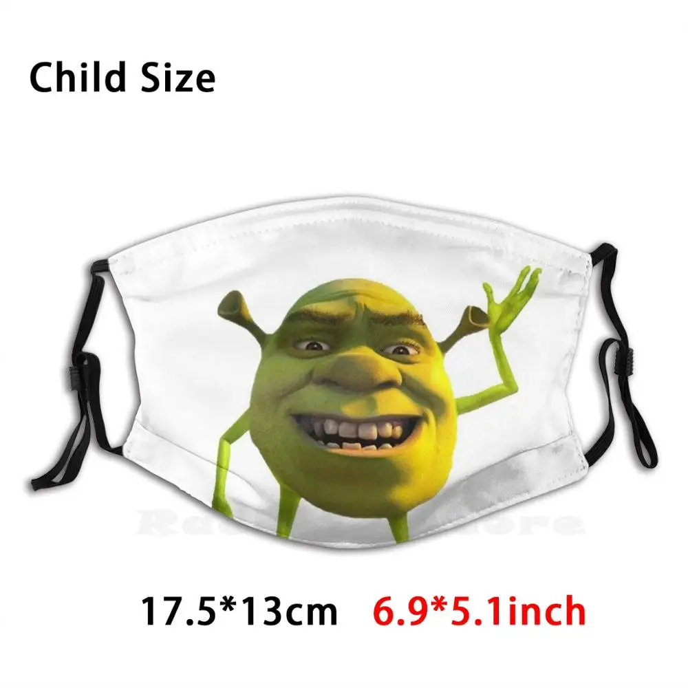 Shrek Meme Funny Print Reusable Pm2.5 Filter Face Mask Shrek Meme Png Shrek  Face Shrek Meme Face Shrek Png Shrek Wazowski Shrek - AliExpress