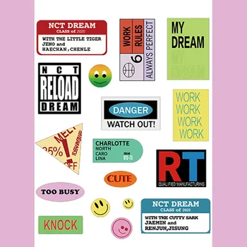 

Kpop NCT DREAM 3rd Ablum Reload Adhesive Photo Sticker DIY Scrapbooking Mobile Luggage Decorative Stickers