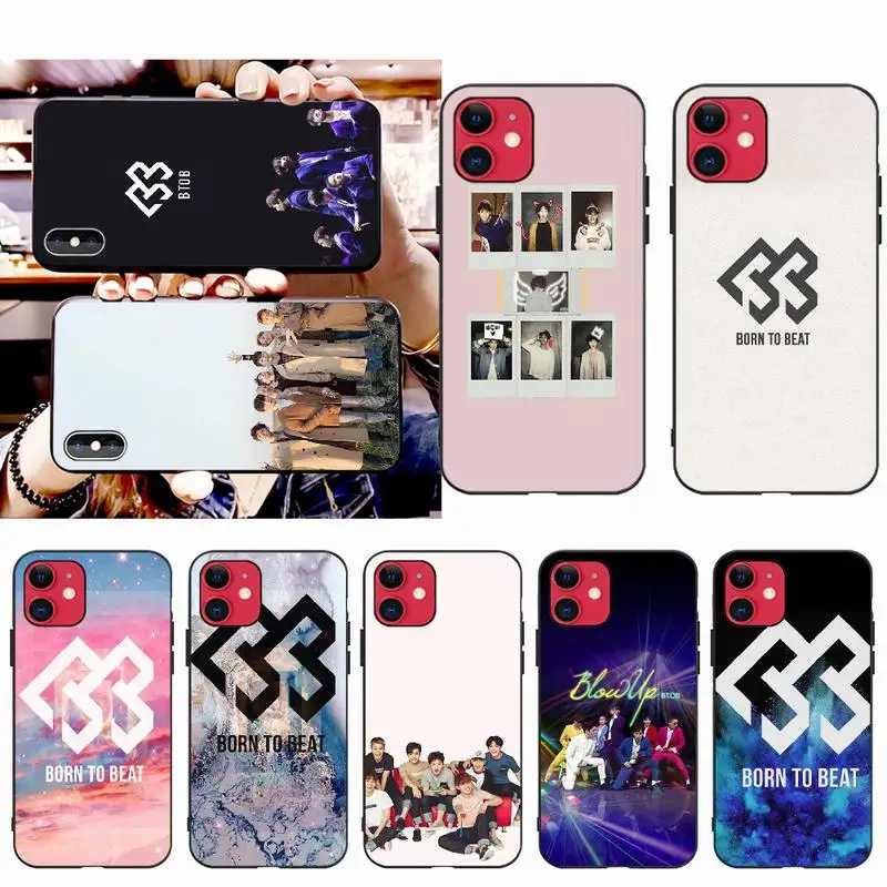 NBDRUICAI BTOB K Pop Bands черный ТПУ мягкий резиновый чехол для телефона iPhone 11 pro XS MAX 8 7 6 6S Plus