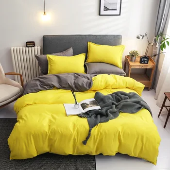 

2020 Solid Color Two Sorts Four-piece Set Dormitory Three-piece bedding set