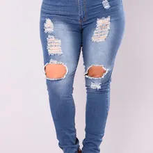 Европа и США, большие размеры, женские эластичные Стрейчевые узкие джинсы