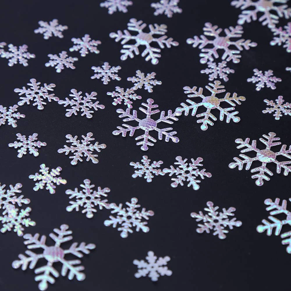 200/300 шт. Рождественские снежинки "сделай сам" Блестящие конфетти украшение для дома зимой дерево Декорации Свадебная вечеринка поставки