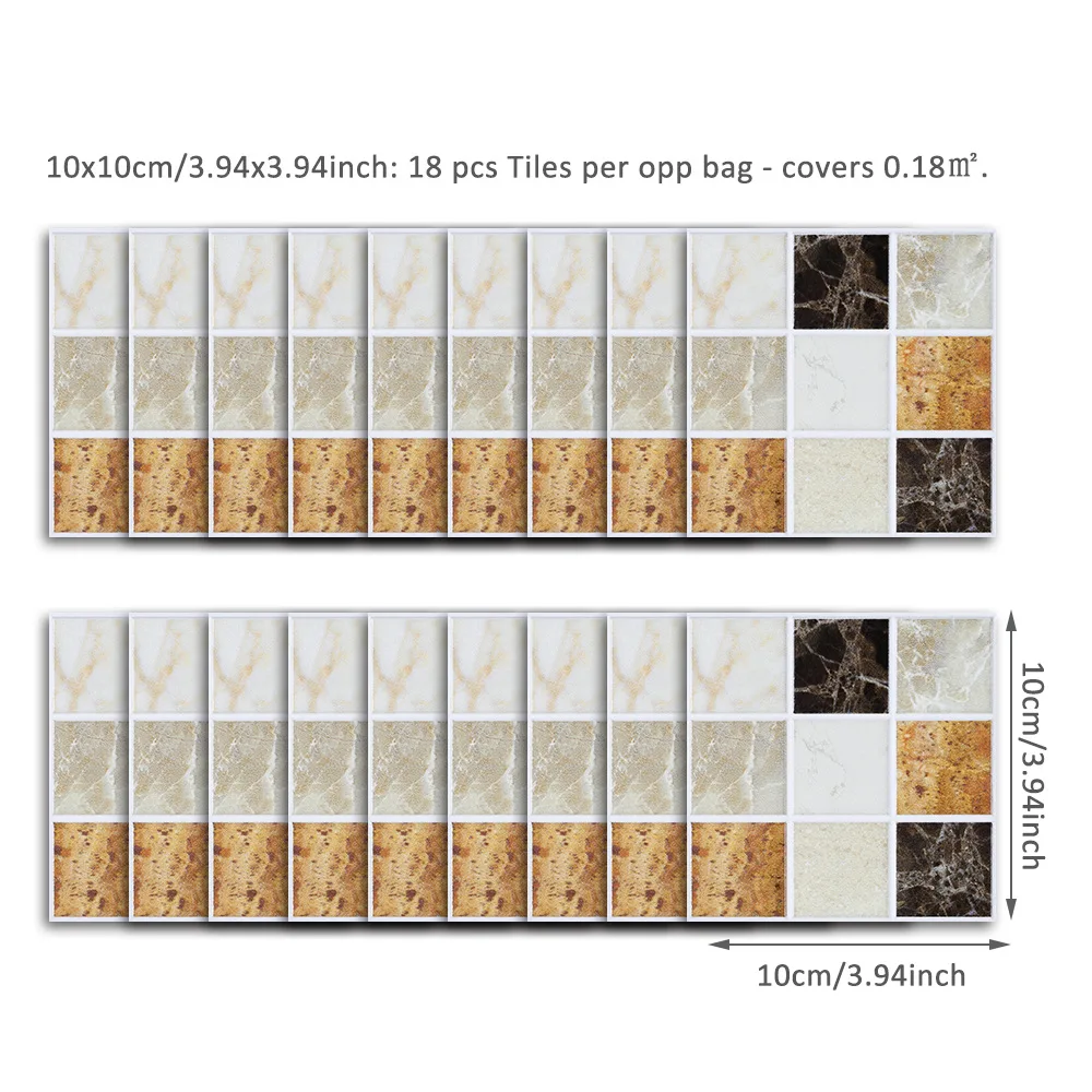 Funlife самоклеющиеся белые мозаичные плитки стикер s для украшения ванной кухни, водонепроницаемые настенные плитки наклейка стикер 10*10 см