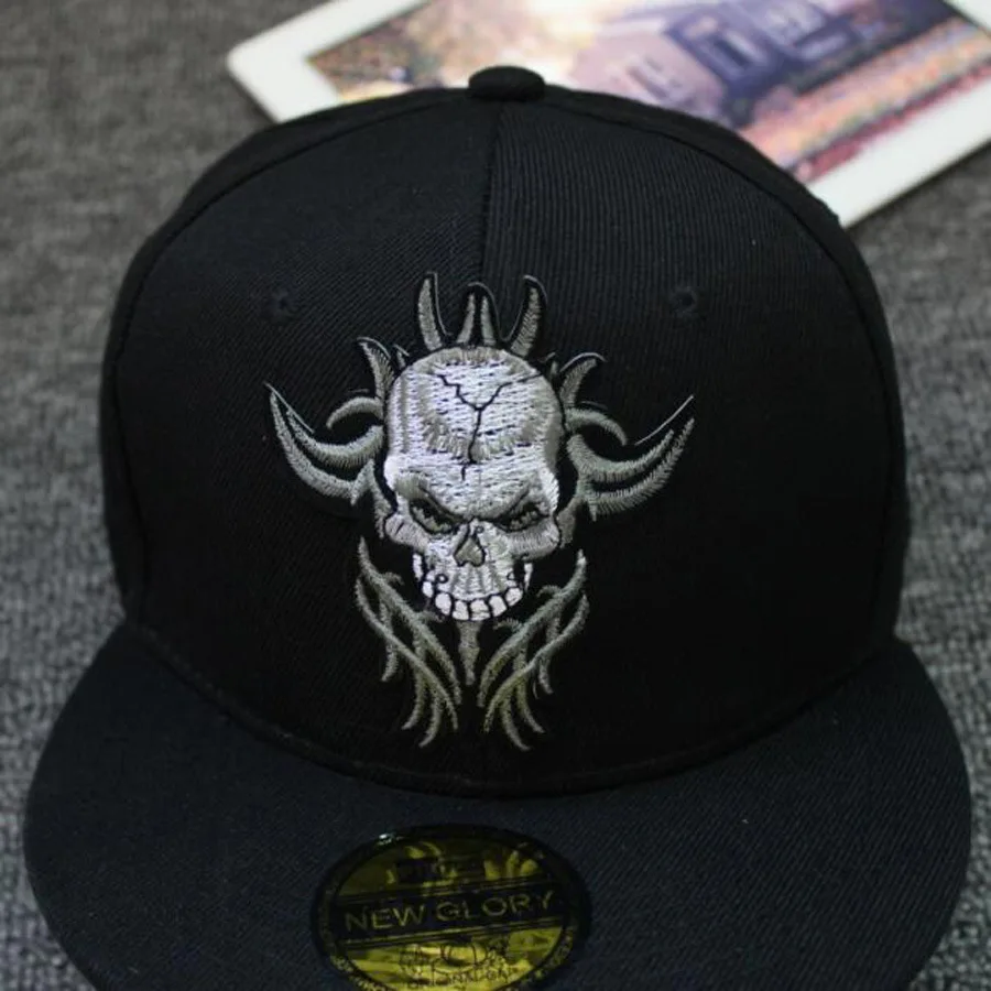 Крутая Кепка для скейтборда с черепом в стиле панк Snapback s gorras mujer Snapbacks хип-хоп кепка мужская бейсболка кепка s для мужчин DSQ