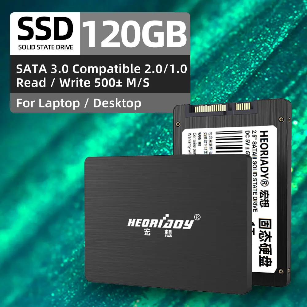Heoriady 2 5 ''Sata3 Ssd 120 ГБ 128 240 256 500 480 г 512 1 ТБ Hdd Внутренний твердотельный накопитель