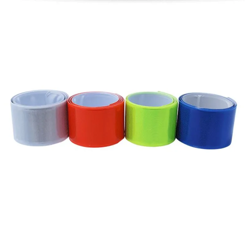 Cinta reflectante para bicicleta, banda de seguridad nocturna, brazalete para correr, muñeca, pierna y tobillo, 40cm, 10 Uds.
