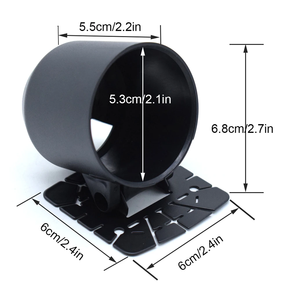 Universal 52mm 2'' Single Gauge Pod Gauge Pillar Dash Pod Mount Holder Car Accessories Water Temp Oil Temp Oil Pressure EGT