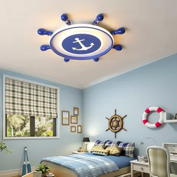 

Boy children's room lamp bedroom lamp simple modern led ceiling lamp cartoon US captain baby room lamp