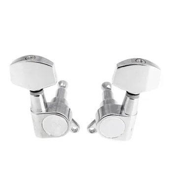 

3R 3L Chrome Electric Acoustic Guitar String Tuning Pegs Tuners Machine Heads