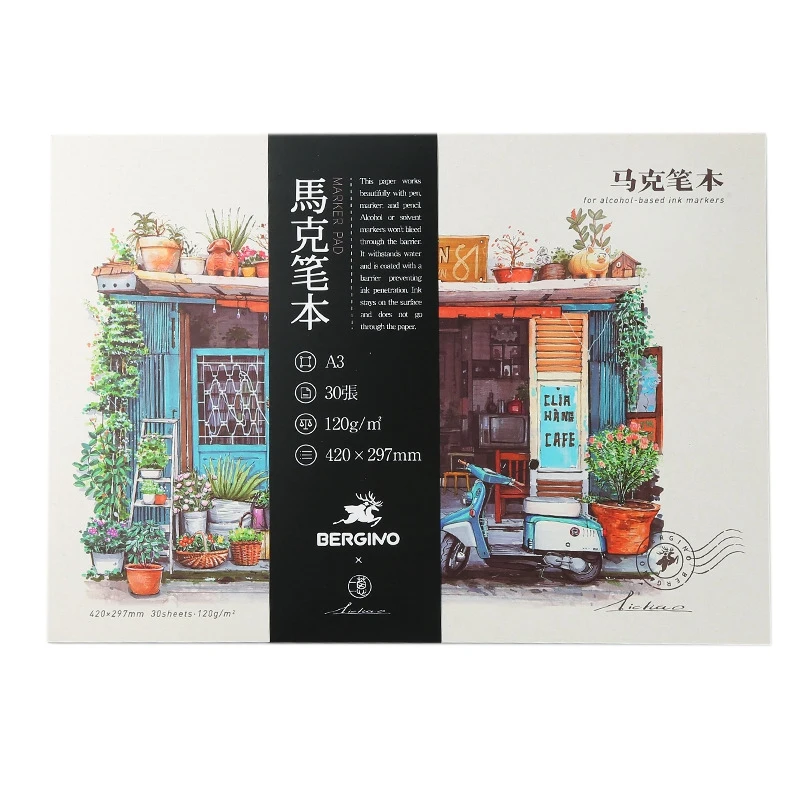

Proffessional Sketch Painting Marker Paper for Drawing Marker Pen Book Artist Supplies