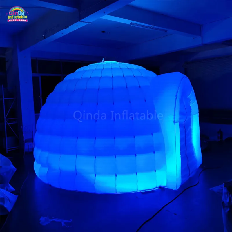 LED Lights Inflatable Igloo Tent, Inflatable Dome Party Tent For Sale 3