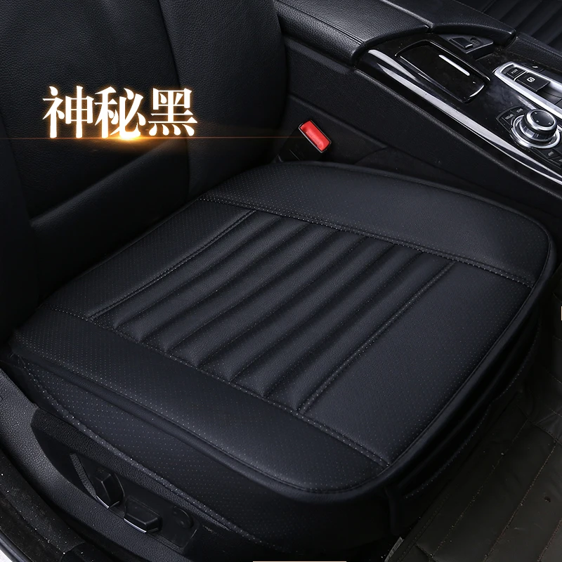 Чехлы для автокресел из искусственной кожи с полным покрытием для vw cc teramont touareg suv phaeton tiguan - Название цвета: Черный