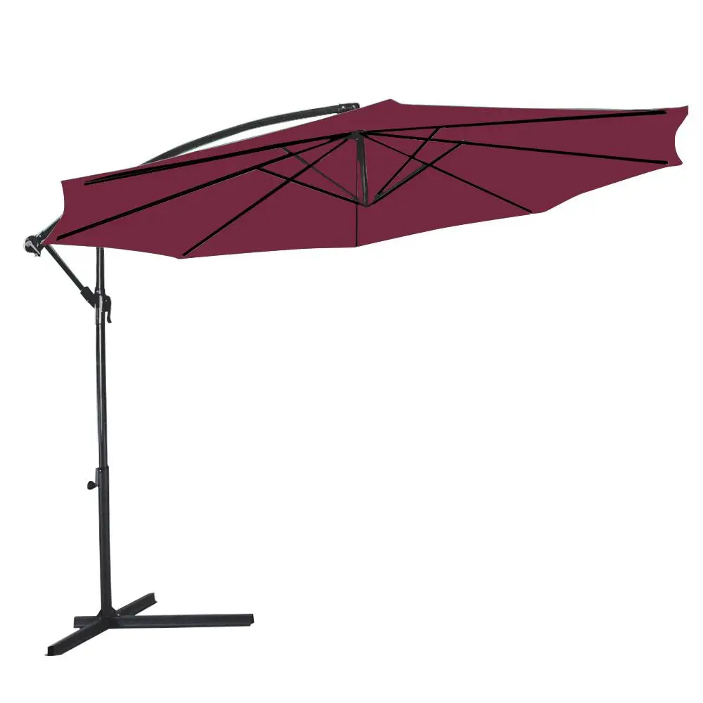 

AsyPets Wine Red Color Sunscreen Umbrella for Home Garden Terrace Lawn Beach Bar Street