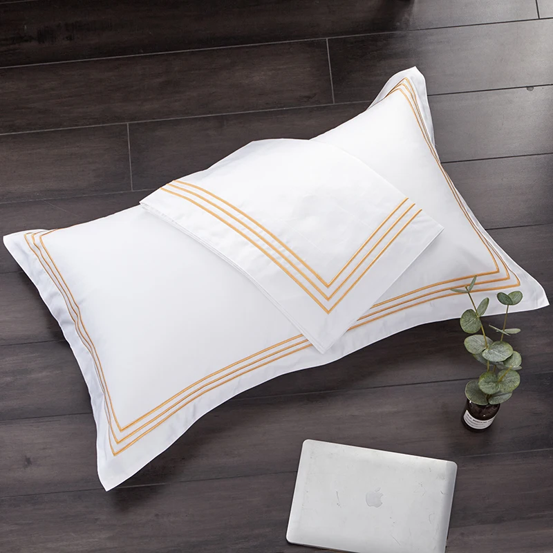 Cotton Hotel Pillowcases Pillowcase Hotel White Pillow Cover Cotton 2pcs 100 Aliexpress