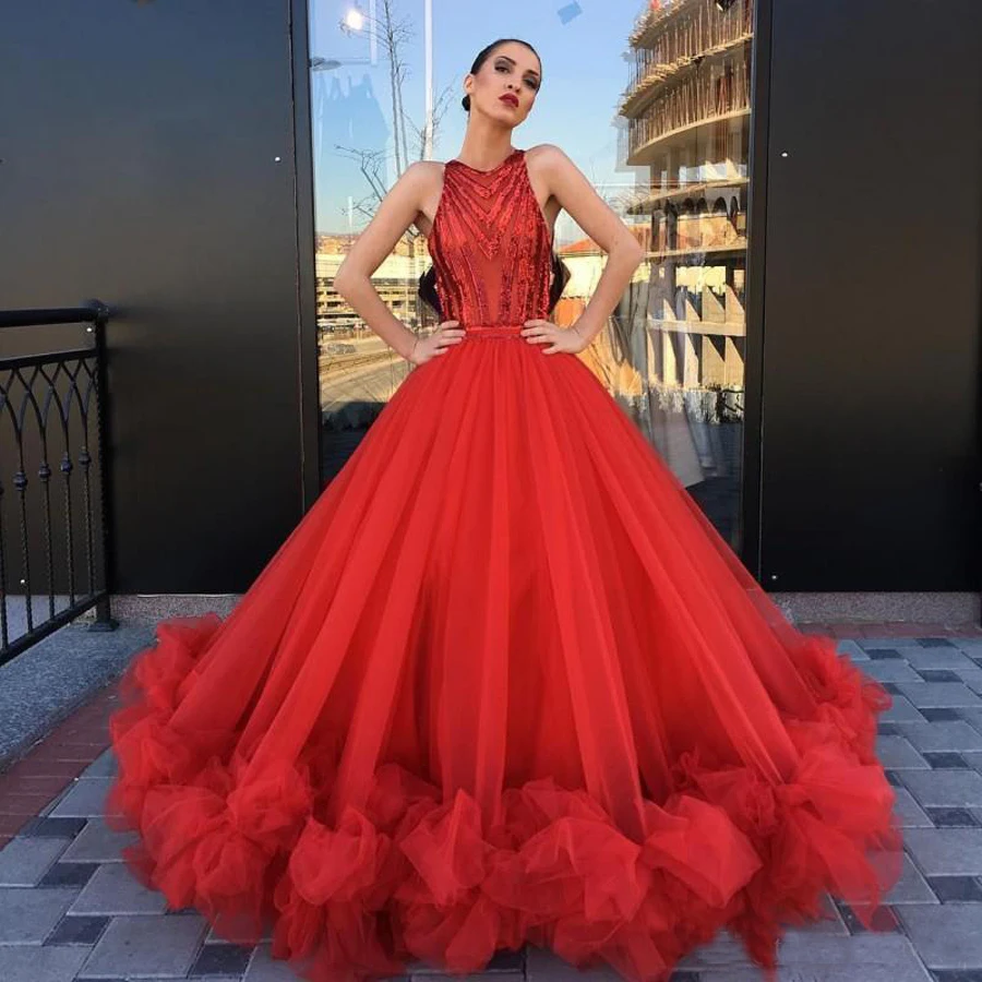 cheap-tulle-ball-gown-red-prom-dresses-sequins