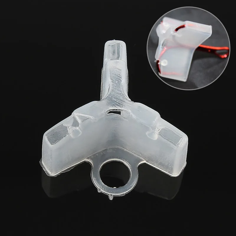 

White Fishing Treble Hooks Caps Safety Fishing Lures Hook Accessory Tool Hooks Protector Safety Hook Holder For Children