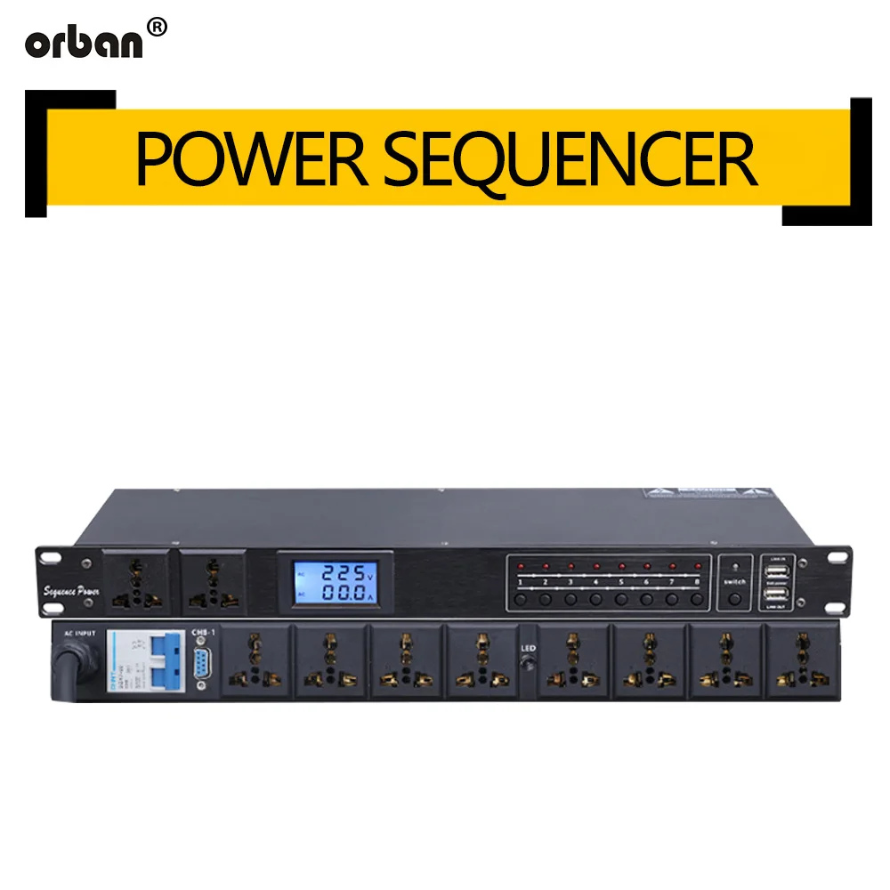 

8/10 professional stage power supply timing outlet passage with a sequence controller controlling the display computer A-10
