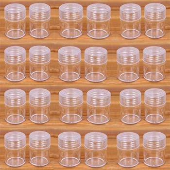 

12/48/60Pcs Bottles Transparent Diamond Painting Beads Storage Bottle Embroidery Accessories Drills Container Box