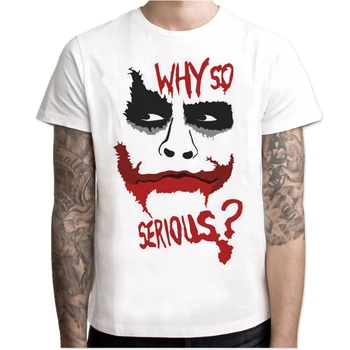 

Lus Los New Suicide squads Printed T Shirt Men Joker Face Casual O-neck Male tshirt Clown Short Sleeve Cosplay Funny T shirts