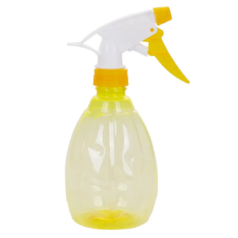 500 мл пустой пластиковый спрей бутылка полива очистки садовый опрыскиватель(желтый
