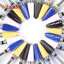 Alileader карбид вольфрама фреза для ногтей сверла для электрической дрели керамический фреза инструмент для ногтей