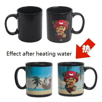 Japan Cartoon Luffy ZORO ONE PIECE Mugs With Cover Pure Color Thermos Mugs Cup Kitchen Tool Gift T