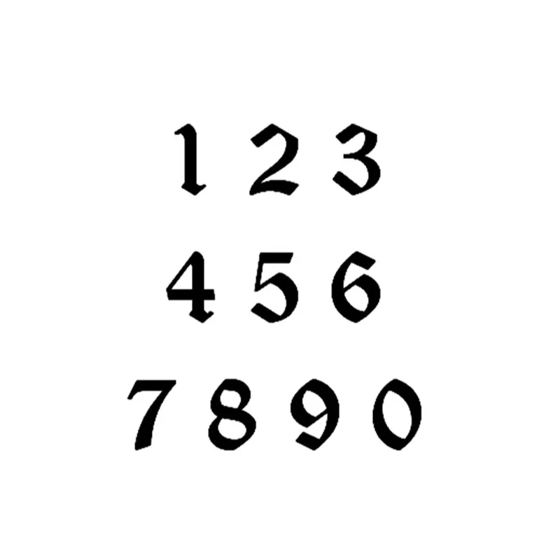 Custom Number Anklets Women Men Gothic Jewelry Personalized Date