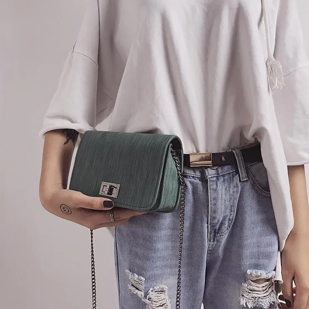 Модная простая маленькая квадратная сумка, женская сумка, высококачественные сумки на плечо из искусственной кожи на цепочке для мобильного телефона