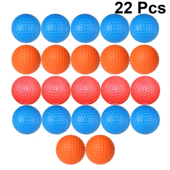 

22pcs Golf Ball Hollow Ball Non-porous Ball Golf Swing Training Aids Indoor Double Layer Golf Practice Balls for Indoor