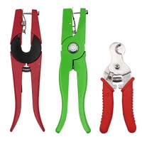1Pcs Ear Tag Clamp & Cutter Pliers Tag Applicators Farm Animal Metal Ear Thorn Tongs Swine Cow Sheep Rabbit Identification Tool 1