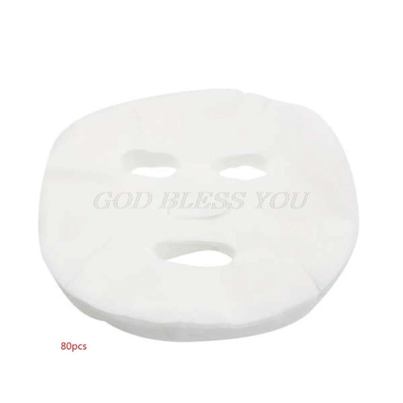 

80Pcs Beauty Face Mask Cotton Fabric Paper Disposable Cotton Non-Woven Fabric DIY Facial MasqueSheet Skin care Accessory