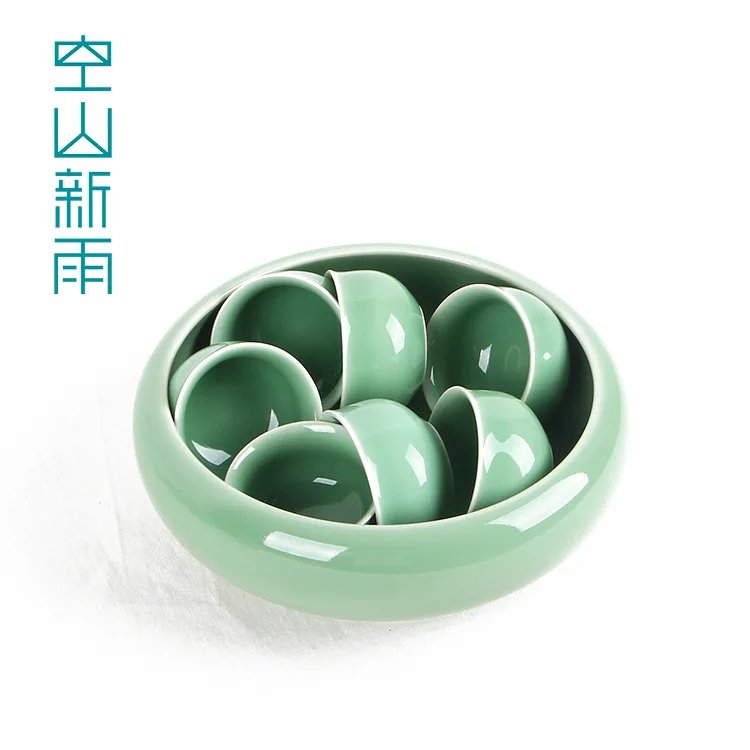 Longquan Celadon, бутик, керамический чайный сервиз, весь набор, Celadon чайный набор кунг-фу, бизнес подарок, специальное предложение