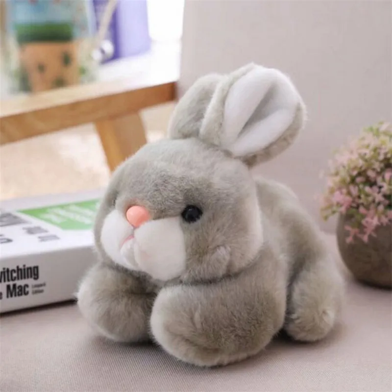 15CM/20CM Kawaii Cute Pink Rabbit Animals Rabbits Stuffed Plush Toys For Baby Girls Birthday Christmas Gifts