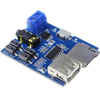 

mp3 lossless decoding board comes with power amplifier board mp3 module DIY mp3 decoder TF card U disk decoding player