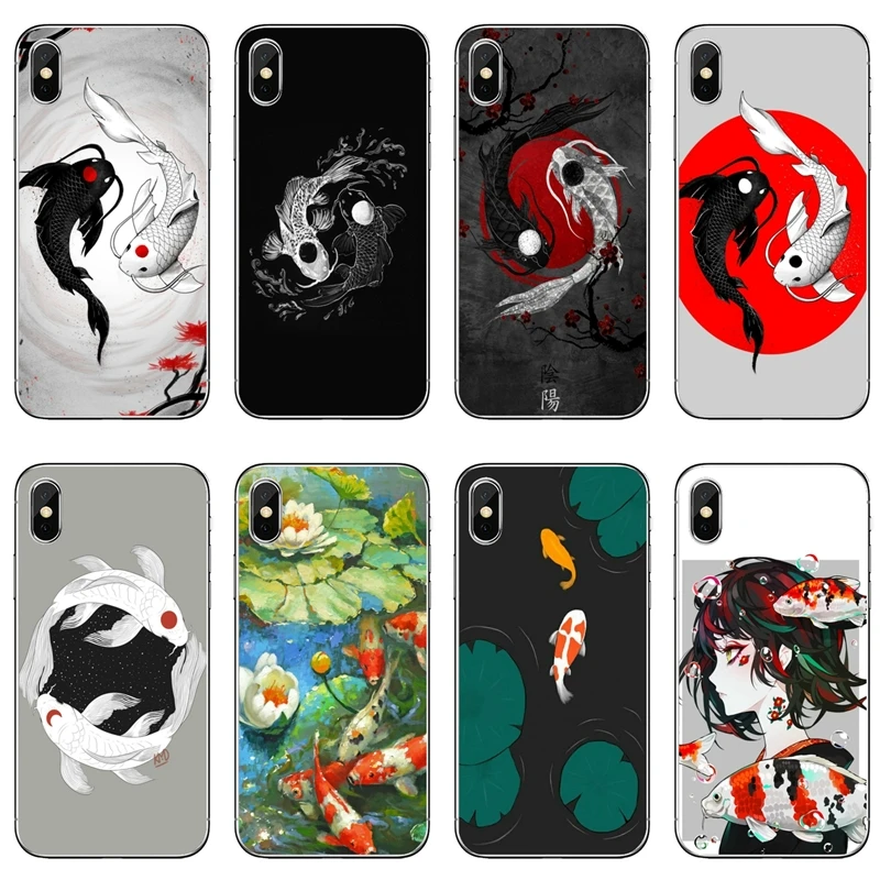 Koi Carp Fish Accessories Phone Case For Samsung Galaxy Note 20 10 9 8 S20 Ultra S10E S10 Lite S9 S8 Plus S7 S6 Edge | Мобильные