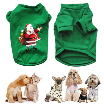 

Christmas Pet Clothing Dog Costumes Apparel Clothes Jacket Cotton Pet Puppy Small Warm Coat Bulldog Warm Super Sofe Classic Wint