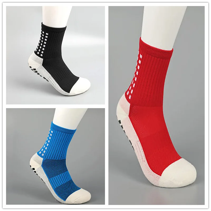 

Новые спортивные Нескользящие футбольные носки Calcetines, мужские хлопковые футбольные носки