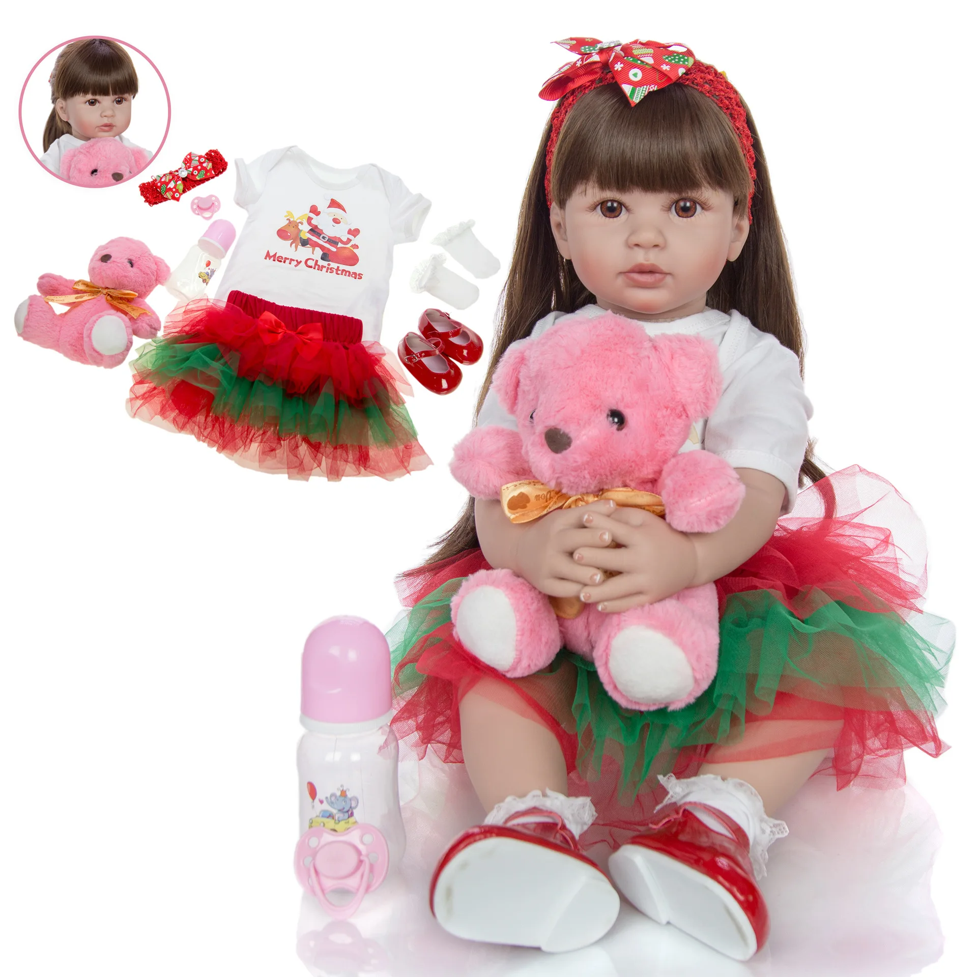 

Keiumi 24-Inch Reborn Baby Doll Reborn Baby Cloth Body Model Infant New Style