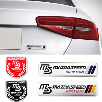 

Aluminum Alloy Badge For Mazda 2 4 3 5 6 CX-5 CX3 CX7 CX9 Atenza Axela MX-5 RX8 RX7 323 626 Speed Car Sticker Exterior Styling