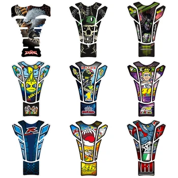 

New Motorcycle Tank Protection Pad Tank Styling Universal Sticker Refit Custom Creativity Racer Eagle Shark Cartoon Decal