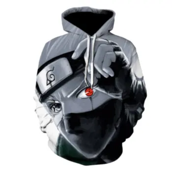 

2020 Hoodies Unisex Naruto Harajuku Japanese Anime Printed Men's Hoodie Male Streetwear Fashion Casual sweatshirt Coat