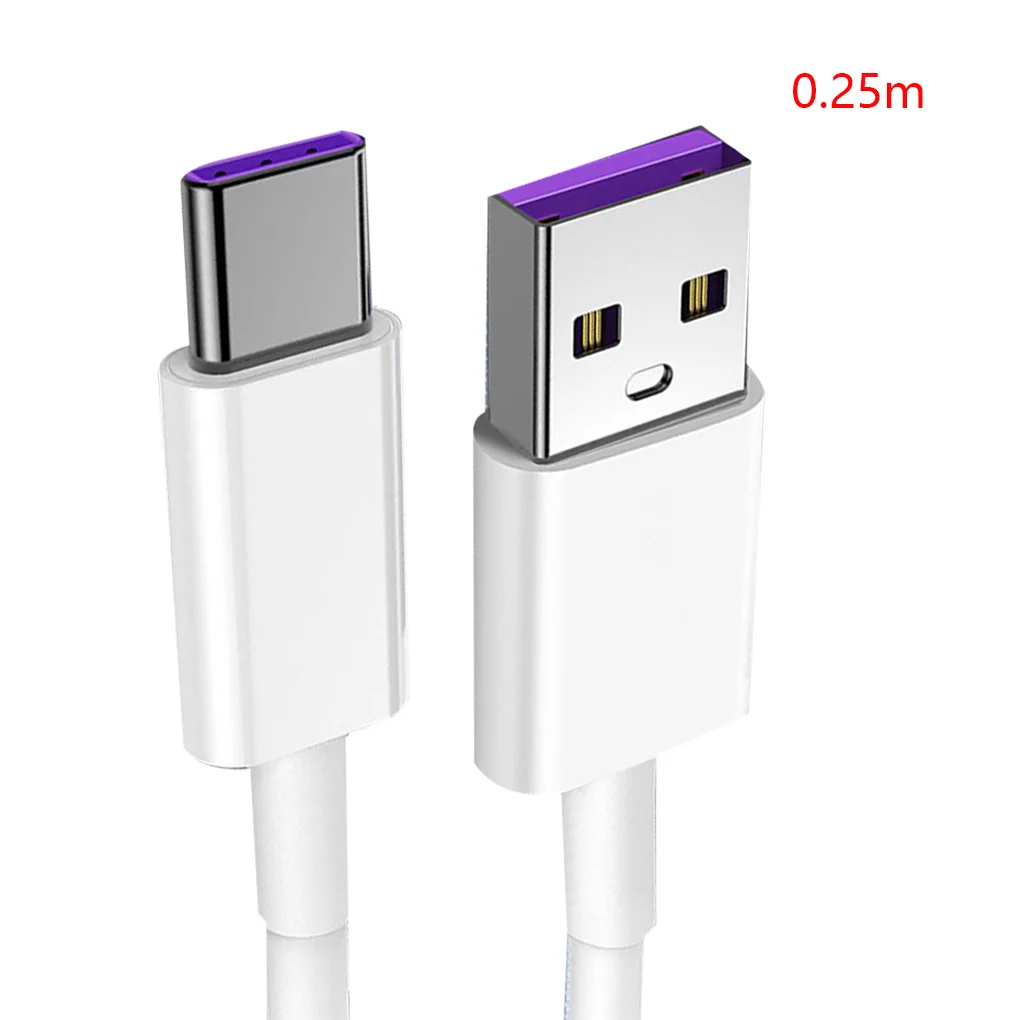 0.25/1/1.5/2m Replacement for Huawei for Samsung 5A USB Type C Cable Mobile Phone USB-C Fast Charging Cord USB-C Type-C Cable