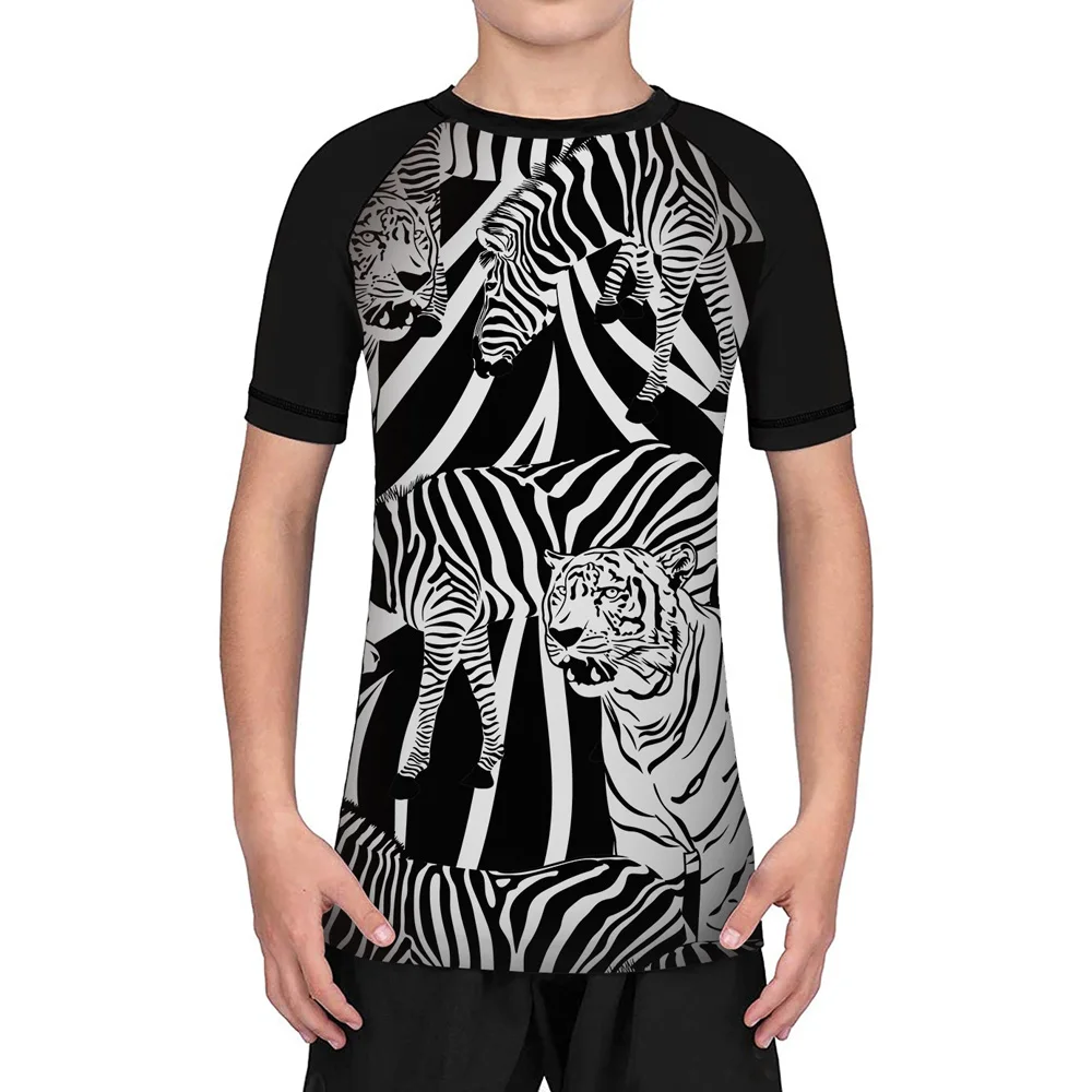 

Молодежная Футболка с коротким рукавом для тренировок с тигром